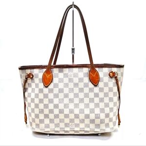 Louis Vuitton LV Tote Bag  Neverfull PM White Damier Azur
